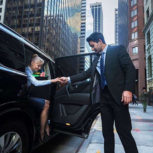 luxury black car & limo service near me